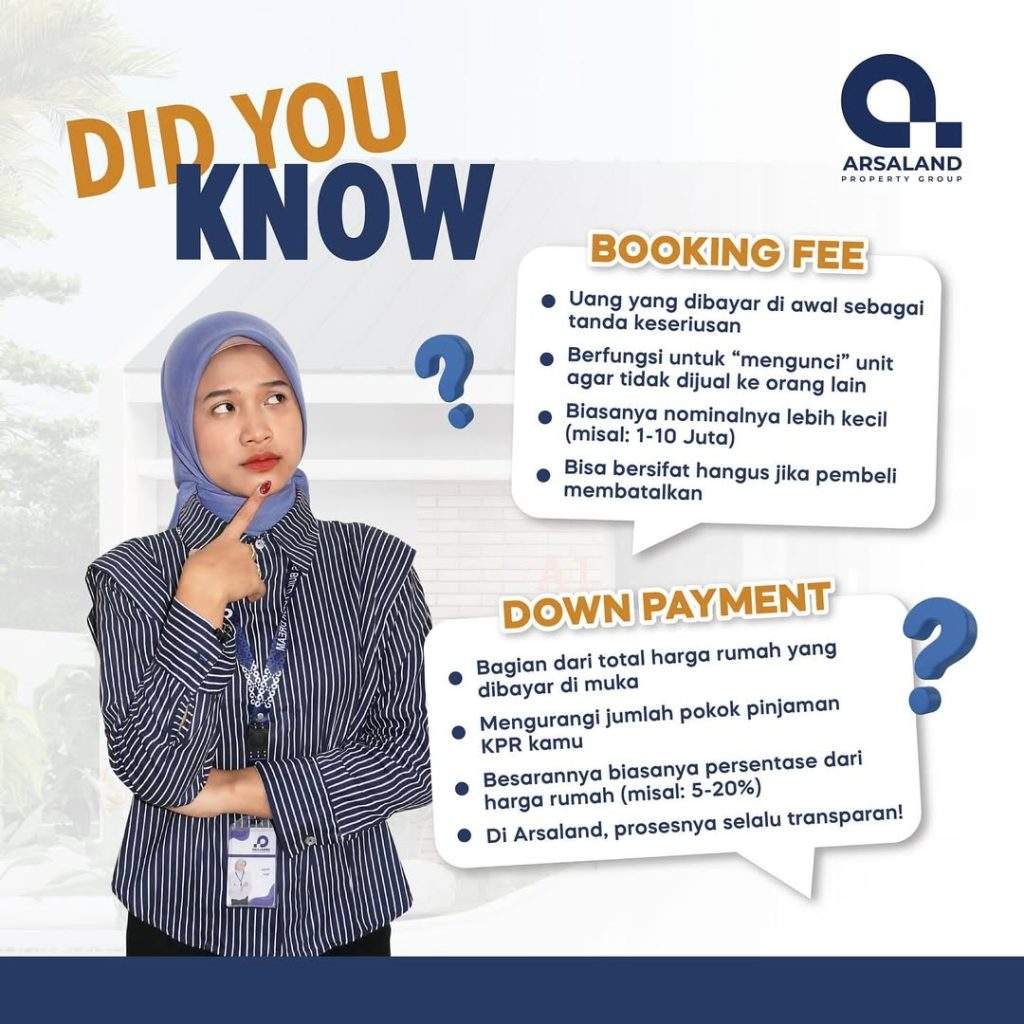 PERBEDAAN BOOKING FEE DAN DP