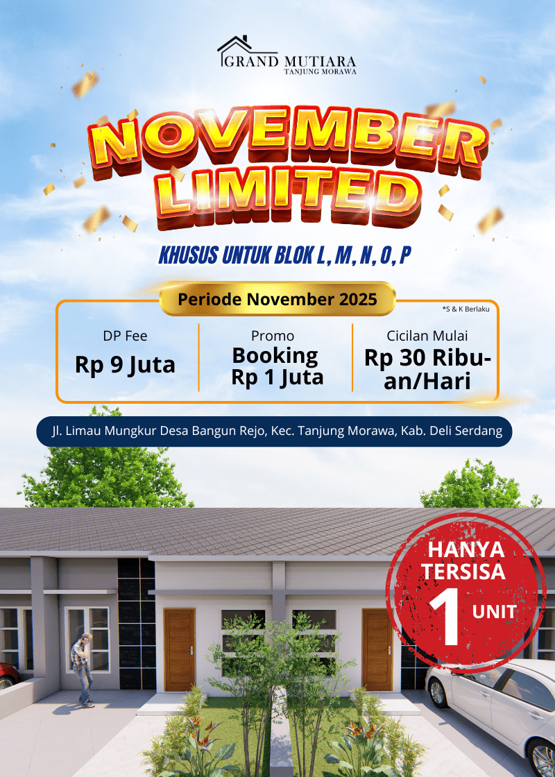 PROMO RUMAH SUBSIDI TANJUNG MORAWA