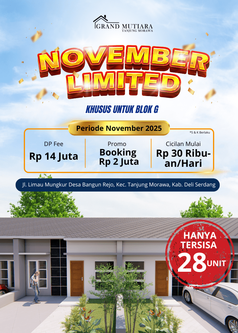 PROMO RUMAH SUBSIDI TANJUNG MORAWA