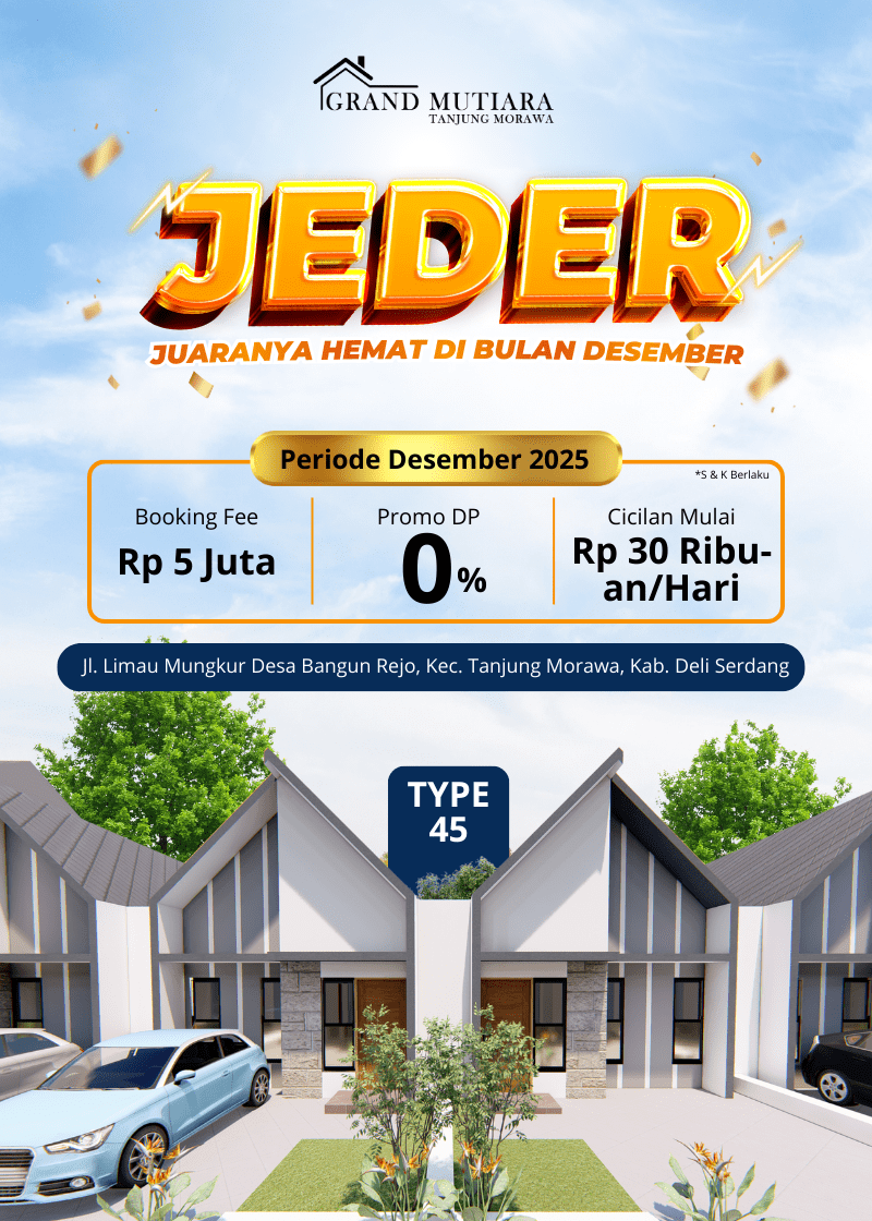 PROMO RUMAH TANJUNG MORAWA