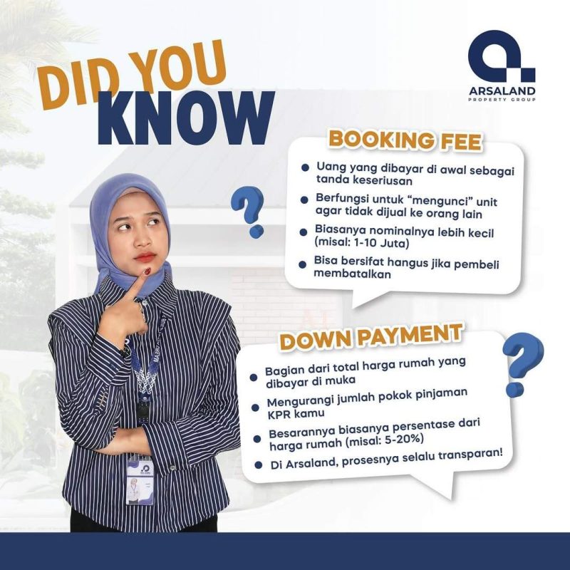 PERBEDAAN BOOKING FEE DAN DP
